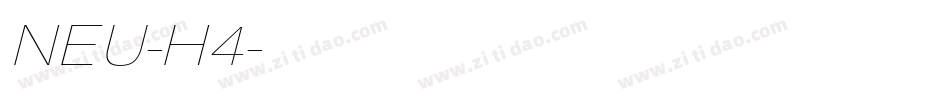 NEU-H4字体转换