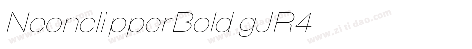 NeonclipperBold-gJR4字体转换