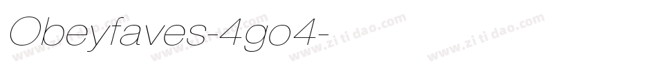 Obeyfaves-4go4字体转换