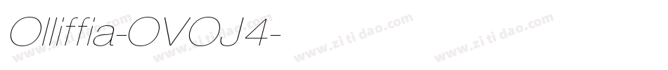 Olliffia-OVOJ4字体转换