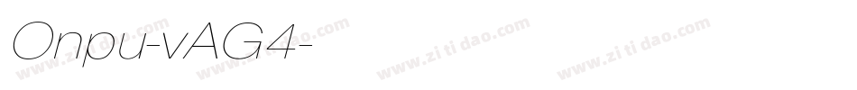 Onpu-vAG4字体转换