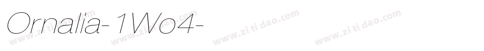 Ornalia-1Wo4字体转换