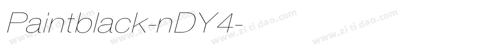Paintblack-nDY4字体转换