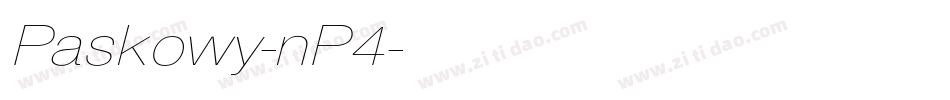 Paskowy-nP4字体转换