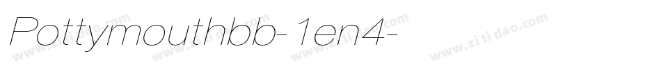 Pottymouthbb-1en4字体转换