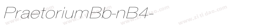 PraetoriumBb-nB4字体转换
