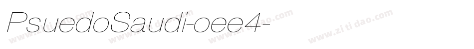 PsuedoSaudi-oee4字体转换