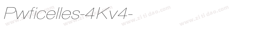 Pwficelles-4Kv4字体转换