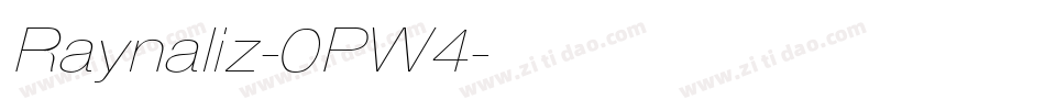 Raynaliz-0PW4字体转换