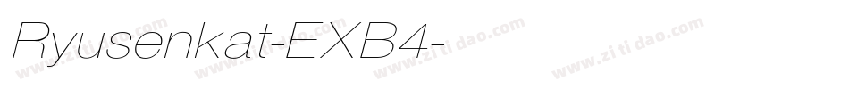 Ryusenkat-EXB4字体转换