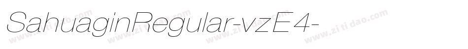 SahuaginRegular-vzE4字体转换