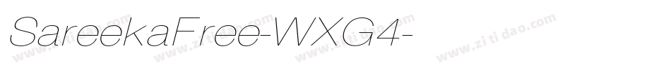 SareekaFree-WXG4字体转换