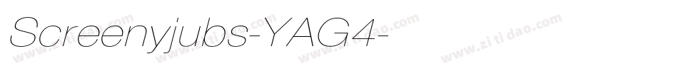 Screenyjubs-YAG4字体转换