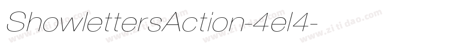 ShowlettersAction-4el4字体转换