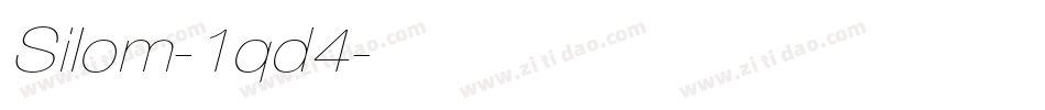 Silom-1qd4字体转换