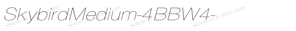SkybirdMedium-4BBW4字体转换