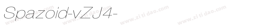 Spazoid-vZJ4字体转换