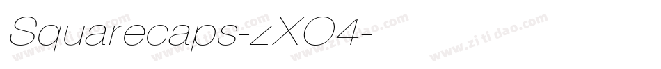 Squarecaps-zXO4字体转换