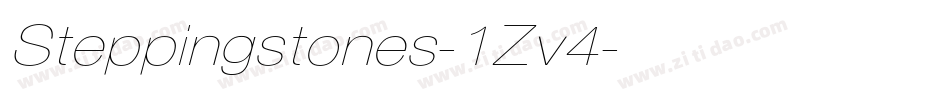 Steppingstones-1Zv4字体转换
