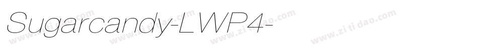 Sugarcandy-LWP4字体转换