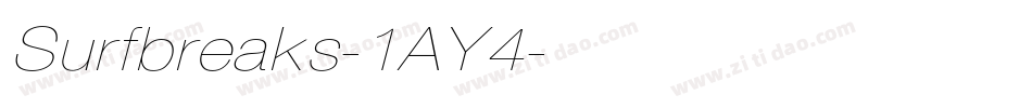 Surfbreaks-1AY4字体转换