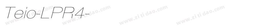 Teio-LPR4字体转换
