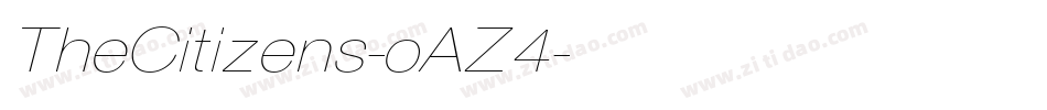 TheCitizens-oAZ4字体转换