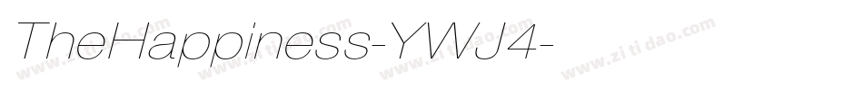 TheHappiness-YWJ4字体转换