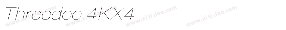 Threedee-4KX4字体转换