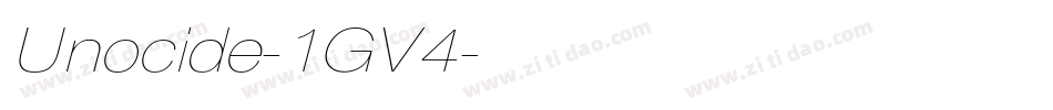 Unocide-1GV4字体转换