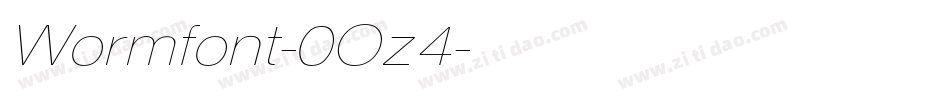 Wormfont-0Oz4字体转换