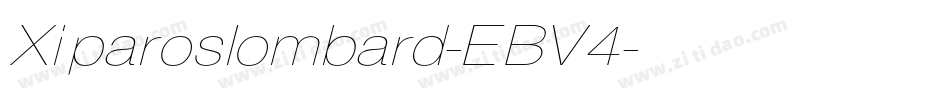 Xiparoslombard-EBV4字体转换
