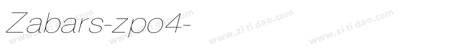 Zabars-zpo4字体转换