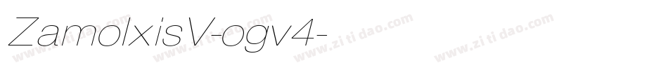 ZamolxisV-ogv4字体转换