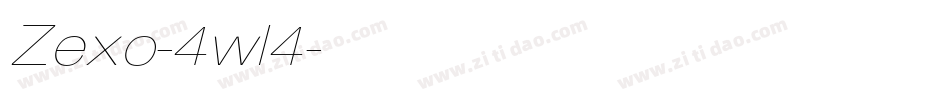 Zexo-4wl4字体转换