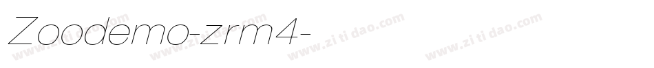 Zoodemo-zrm4字体转换