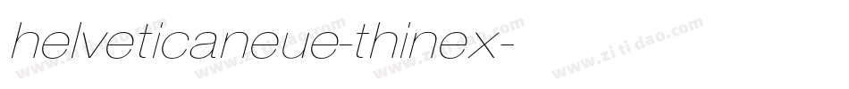 helveticaneue-thinex字体转换