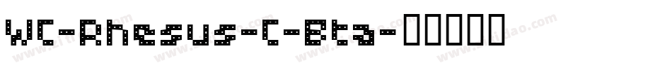 WC-Rhesus-C-Bta字体转换