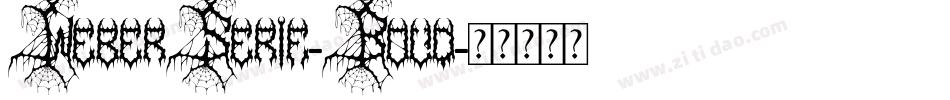 WeberSerif-Bold字体转换