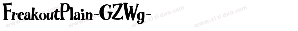 FreakoutPlain-GZWg字体转换