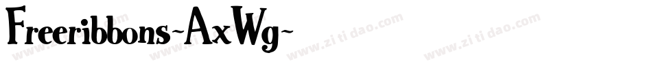 Freeribbons-AxWg字体转换
