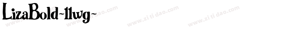 LizaBold-11wg字体转换