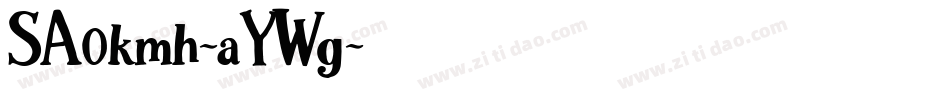 SA0kmh-aYWg字体转换