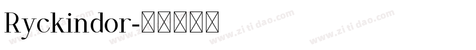 Ryckindor字体转换