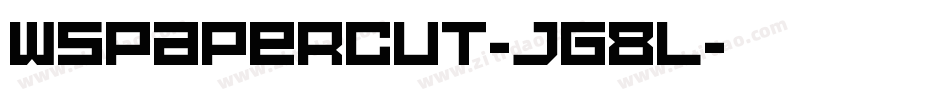 WsPaperCut-jG8l字体转换