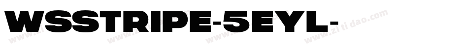 WsStripe-5EYL字体转换