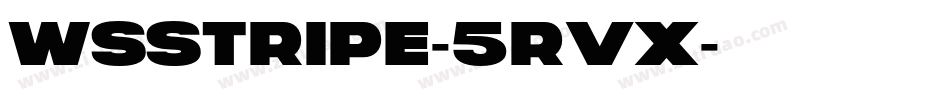 WsStripe-5RVx字体转换