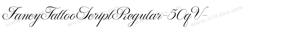 FancyTattooScriptRegular-50qV字体转换