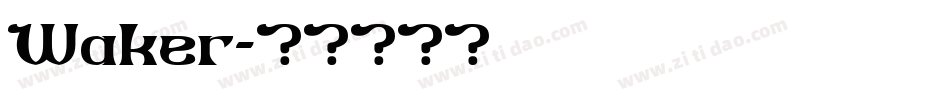 Waker字体转换