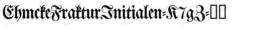 EhmckeFrakturInitialen-K7gZ字体转换